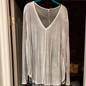 Cato Sheer White Long Sleeve Top